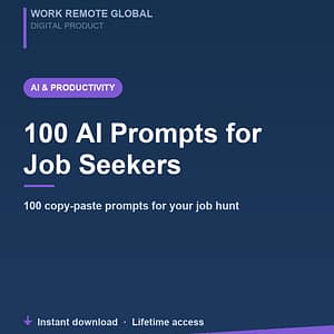 100 AI Prompts for Job Seekers and Freelancers
