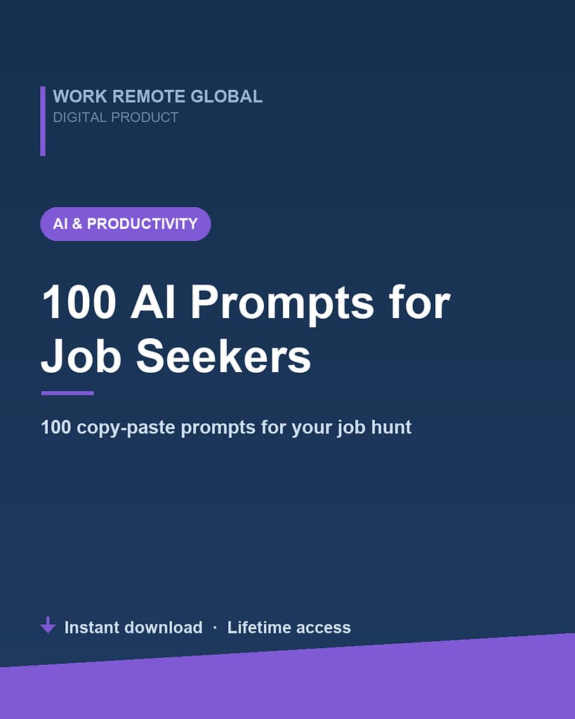 100 AI Prompts for Job Seekers and Freelancers